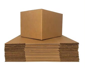 30 scatole di cartone a parete singola per imballaggio e stoccaggio, dimensioni: H5,5 x L27,5 cm x P19 cm