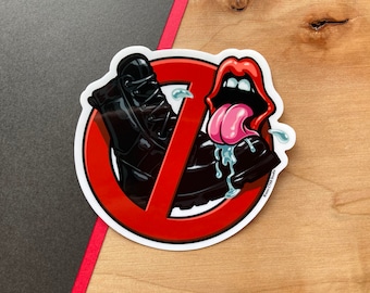 VS020 No Bootlickers Anarchist Vinyl Sticker / Leftist Car Decal / ACAB Bumper Sticker / 1312 Hydro Sticker