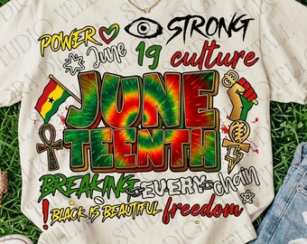 June 19 Freedom Celebration PNG, African Heritage Culture Design, Juneteenth Power Strength Unity Artwork