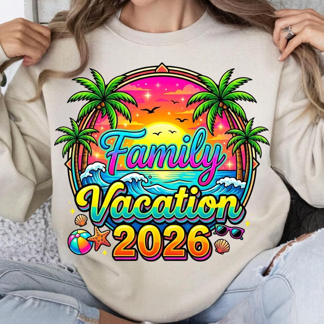 Family Vacation 2026 PNG | Cruise Squad | Group Shirt Design (digital ...