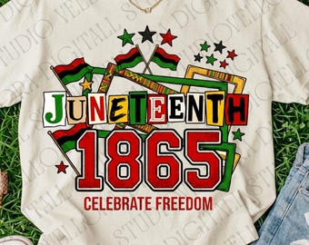Juneteenth 1865 Celebrate Freedom PNG, African Heritage Pride Design for June 19th Celebration