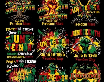 Juneteenth PNG Bundle, African Pride, Black Culture Graphic (Digital Download)