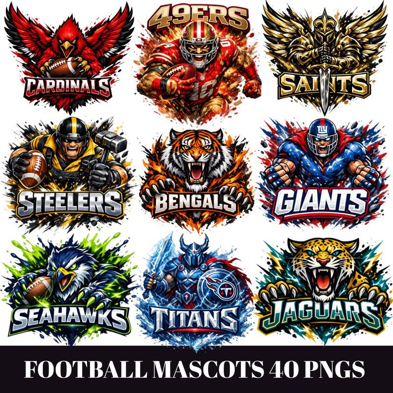 Sports Team Logo Posters Etsy
