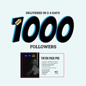 1 000+ riktiga TikTok-följare – Säker och snabb leverans för omedelbar profiltillväxt TikTok Elements Pro Pack