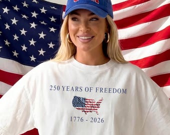 Comfort Colors® America 250th Birthday Tshirt – July 4, 2026 Shirt, 250 Years of Freedom Shirt