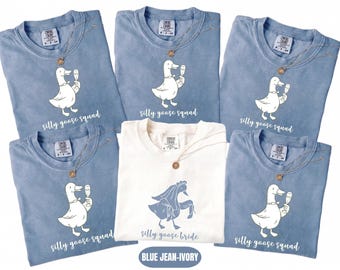 Comfort Colors® Silly Goose Bachelorette Shirts: Silly Goose Squad Bachelorette Party Tees