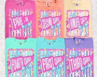 Comfort Colors® Custom Teacher Team Shirts, Back to School Shirt, Grade Level Team Tees, Teacher Gift, First Second Third Fourth PreK Kinder