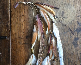 Long Feather Hair Extensions | Long Feather Earrings | Feather Hair Clips | Feather Hair Accessories/Hair Jewelry/Tribal Jewellery/OOAK Gift