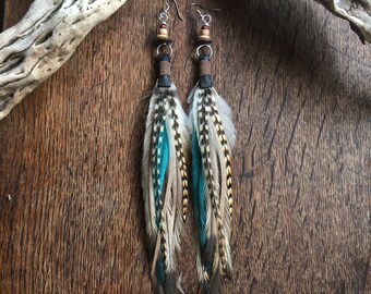 Colorful Bohemian Feather Dangle Drop Earring Gifts for Women Girls Jewelry000001001432