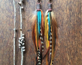 Real Feather Earrings: Boho Phoenix Style, Native American Inspired