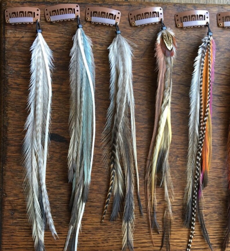 Feather Hair Extensions/feather Hair Clip//boho Hippie Gypsy Etsy