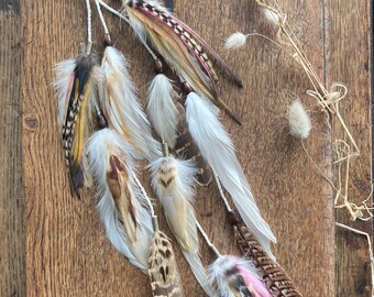 Long Feather Hair Extension: Bohemian Clip-in Hair Jewelry