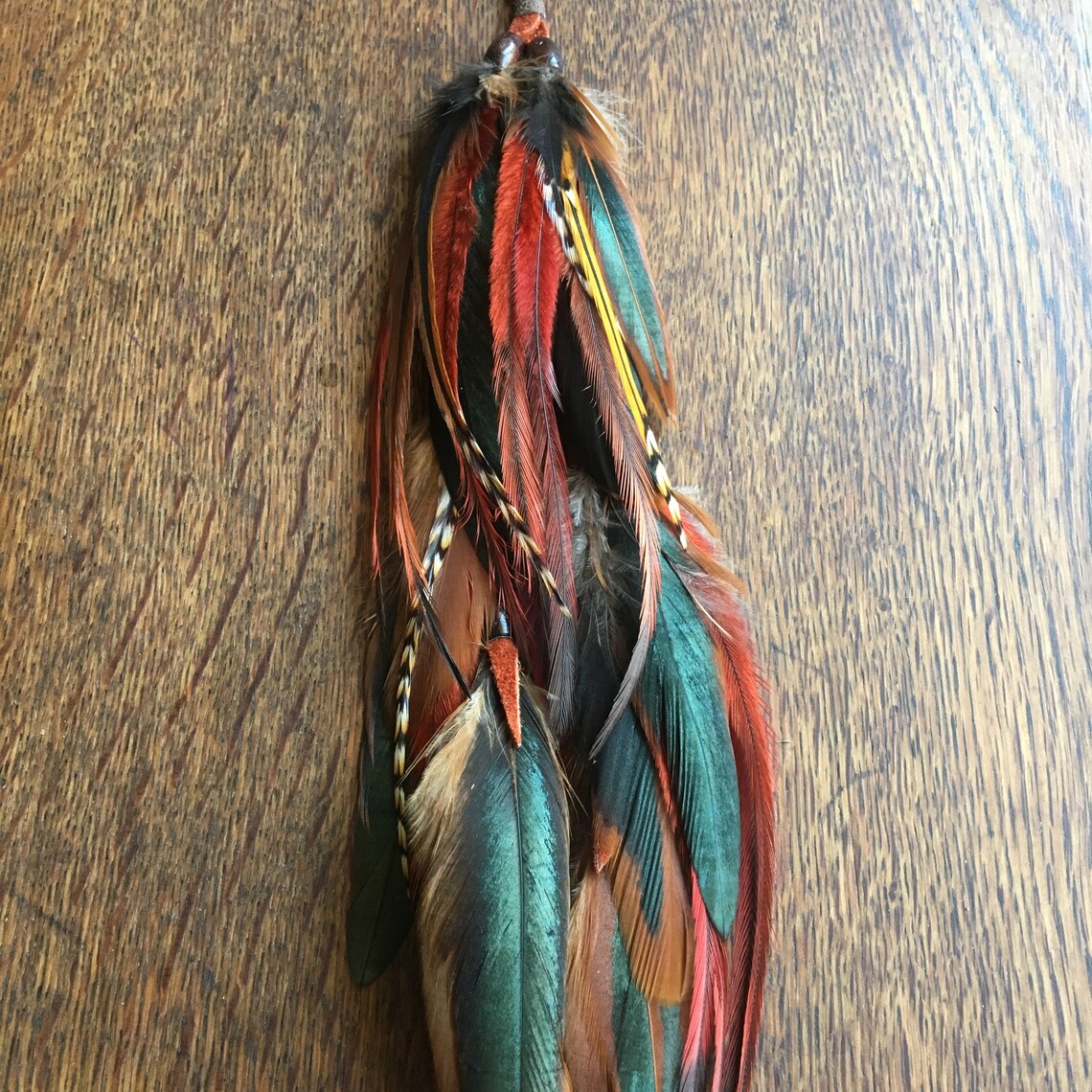 Long Feather Hair Extension Long Feather Earring Feather Etsy