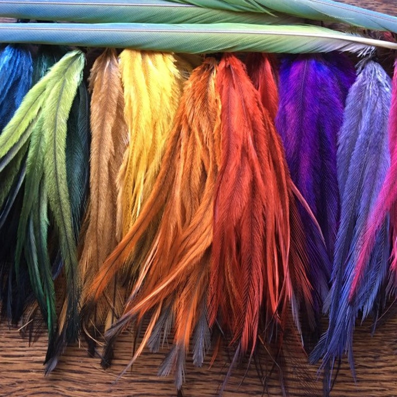 200 Emu Feathers Feather Hair Extensions Feather Earrings Etsy