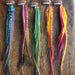 Long Feather Hair Extension Clips, Feather Hair Clips, Festival Fashion, Hippie Hair Clips, Boho Feather Hair clip in Extensions Custom made 