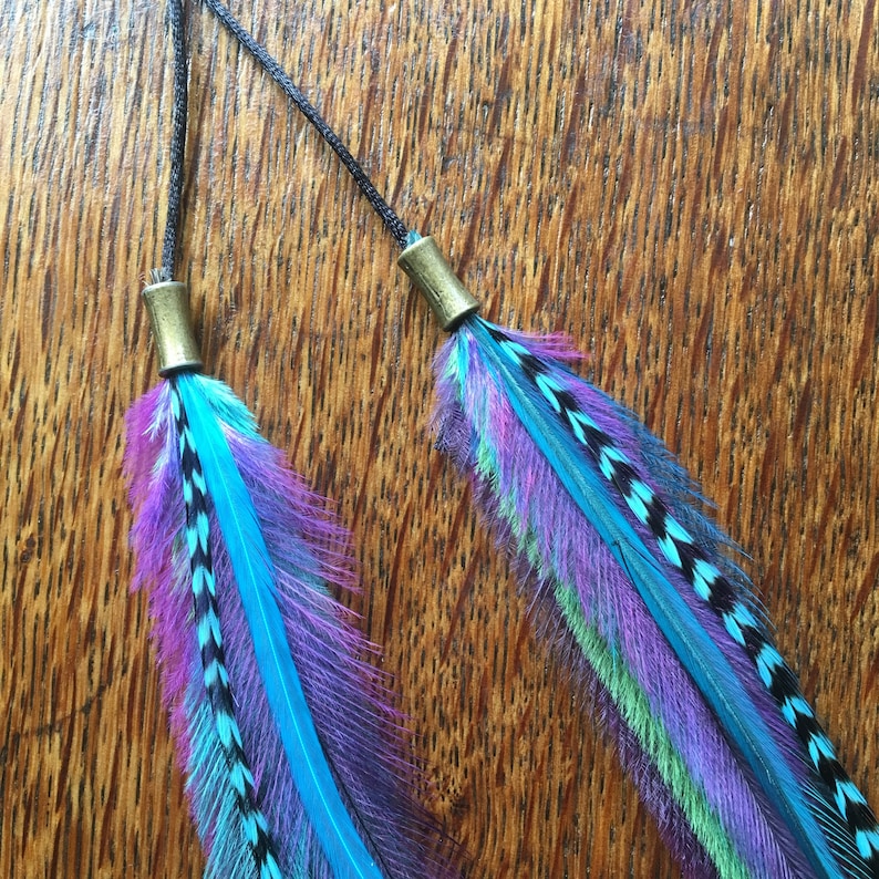 Long Feather Hair Extension Clips Hair Feathers Feather Hair Etsy