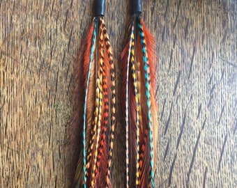 Long Feather Earrings, Real Feather Earrings Feather Jewelry Tribal Earrings, Boho Feather Earrings, Bohemian Jewelry, Festival Accessories