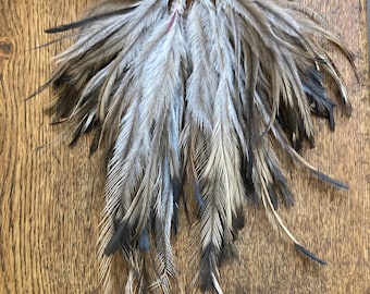 Natural Emu Feathers (100pcs): Undyed Craft Supplies, Hair Extensions, Fly Tying Materials
