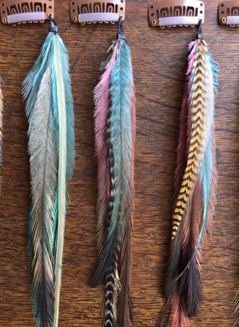 Feather Hair Extensions/feather Hair Clip//boho Hippie Gypsy Etsy