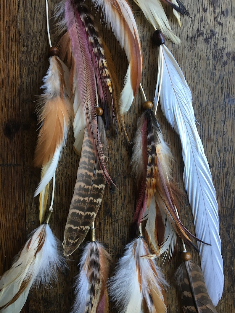 Long Feather Hair Extensions Long Feather Earrings Feather Etsy Australia