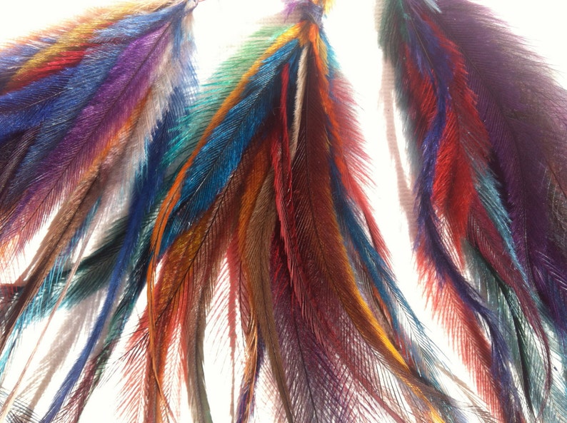 FEATHERS SECONDS Emu Feather Hair Extensions Craft Feathers Etsy