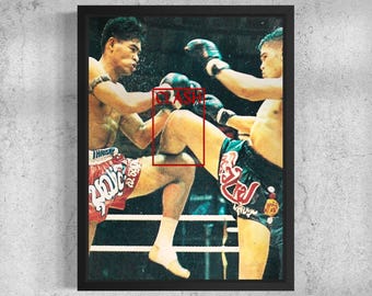 CLASH I - Muay Thai Golden Era Fight Print: Karuhat vs Boonlai Clash