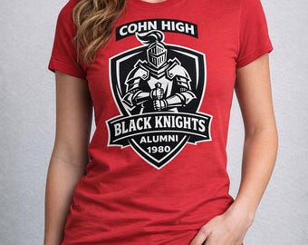 Cohn High Black Knights Alumni 1980 Reunion Shirt, Nashville TN Tee