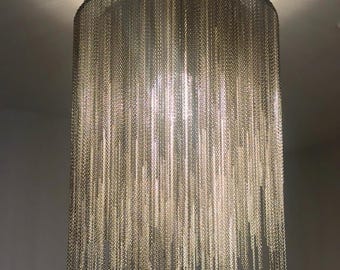 Metal Chain Chandelier — Industrial-Lux Statement Lighting