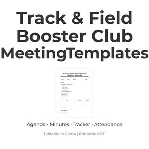 Pto Form.pdf Booster Club Meeting Minutes - Etsy