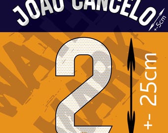 Barcelona Third La Liga Font 2025-2026 Template Nameset (Digital download, only PNG files)