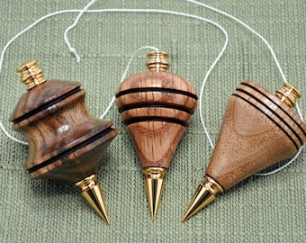 Handcrafted Hardwood Turned Plumb Bob