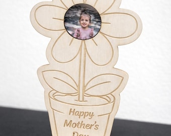 Flower Photo Frame Laser Cut File SVG