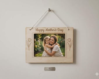 Tulip Photo Frame SVG | Laser Cut 3mm Plywood | Mother's Day