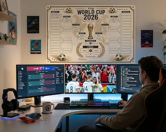 FIFA World Cup 2026 Wall Chart | Group Stage, Knockout Bracket Tracker (Digital Download)
