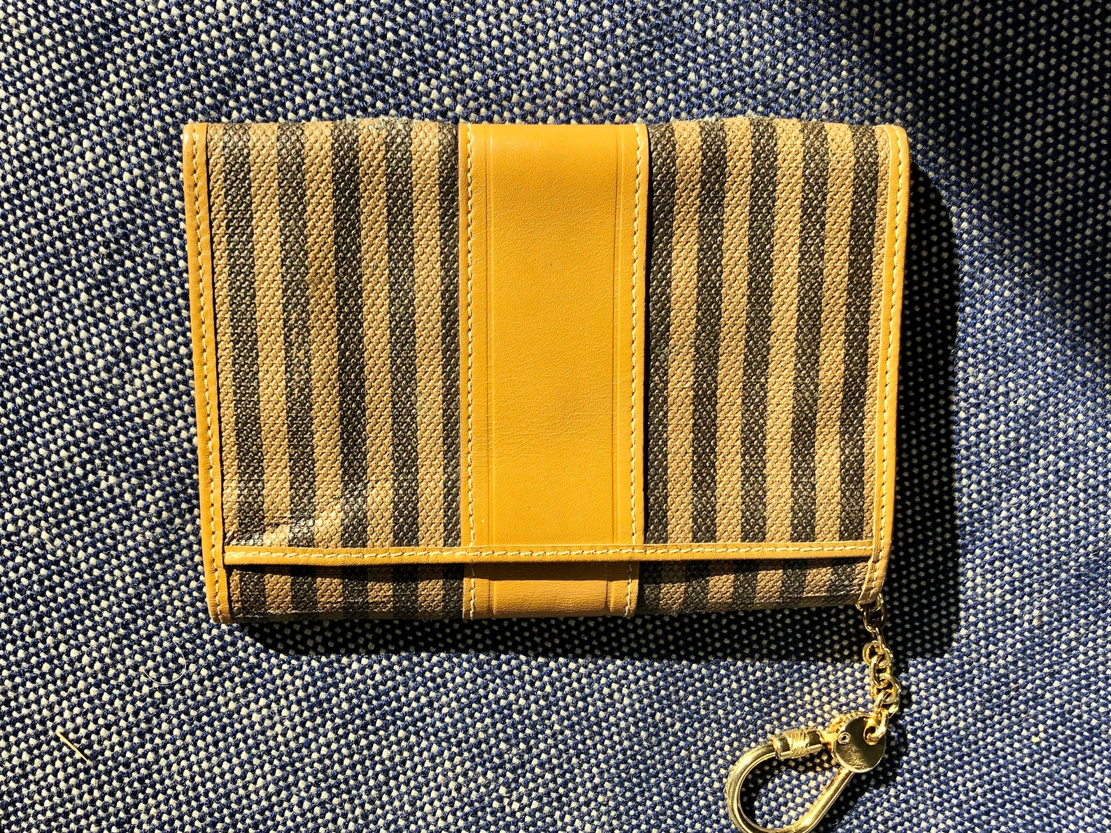 Vintage Fendi Wallet with Keychain and Coin Purse 1980s Etsy