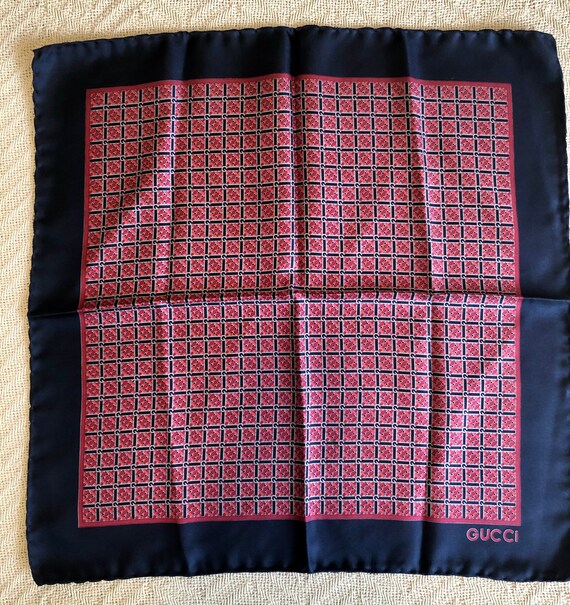 vintage gucci pocket square