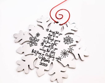 Christmas Memorial Ornament - Heaven Ornament - Memory Of Ornament - Remembramce Ornament - Heaven Gift - Memorial Gift- Christmas Memorial
