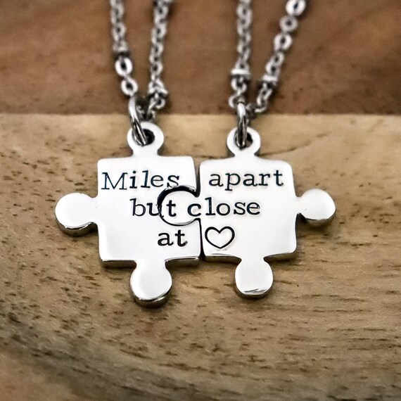 best friend necklaces long distance