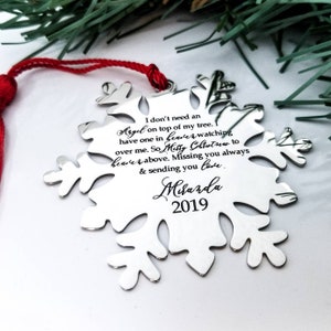 Memorial Christmas Ornament - Heaven Ornament - Memory Of Ornament - Remembrance Ornament - Angel In Heaven Gift