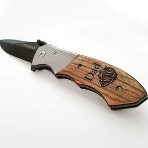 Engraved Fingerprint - Engraved Knife - Engraved Fingerprint - Memorial Gift - Memorial Knife - Custom Pocket Knife - Brother Gift - Son