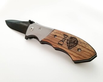 Engraved Fingerprint - Engraved Knife - Engraved Fingerprint - Memorial Gift - Memorial Knife - Custom Pocket Knife - Brother Gift - Son