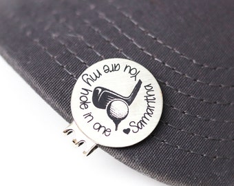Personalized Golf Ball Marker with Hat Clip – Stainless Steel Golfer Gift