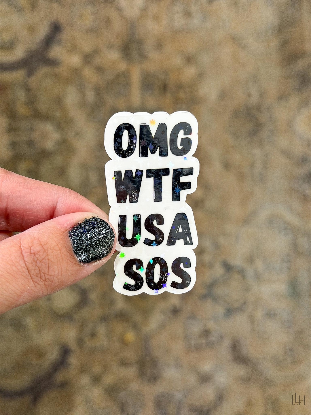 OMG WTF USA Anti Trump Sticker, Funny Water Bottle Sticker, Laptop ...