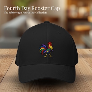 Casquette coq du quatrième jour - Casquette structurée Flexfit brodée