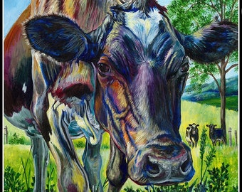 Unframed giclee cow print "Mouse"