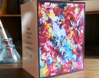 5 Pack of Abstract Garden Blank Notecards