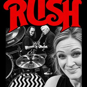 Design de camiseta com selfie de Anika Nilles da Rush nos shows de Nova York de 2026 (Download digital)