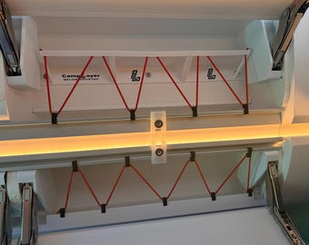 GC600 Förvaringsnät för VW Grand California, Övre och nedre förvaringsfack, 60 cm/50 cm