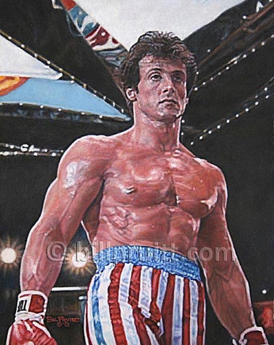 Buy Rocky IV Sylvester Stallone Boxing Movie Vintage Poster Online