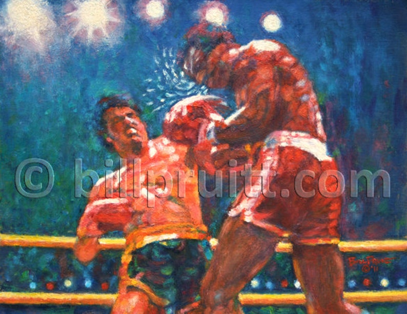 Rocky Balboa And Apollo Creed Painting